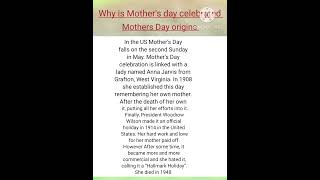 When do we celebrate mother's Day🤱#yt #trending #Study S.R.