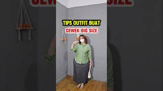 Outfit buat cewek big size pakai rok cargo dan atasan blouse cakep #short #shorts