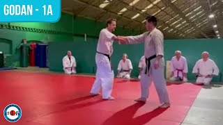 Godan (pt.1a) -  goshin ho tekubi dori waza - cross grip (explanation)