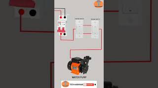 Two way switch motor wiring connection diagram #shorts #wiring #electrical #electricalvideos