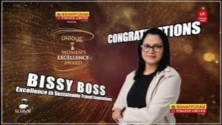 Bissy Boss | Manappuram-Unique Times Women's Excellence Award 2024 | Pegasus Global |