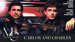 Cover Star of GQ's September Issue: Carlos Sainz and Charles Leclerc