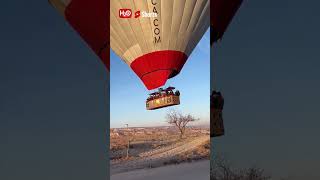 CHAMPAGNE TOAST AFTER RIDE & LANDING AT ANATOLIAN HOT AIR BALLOONS | TURKEY ADVENTURE 2023