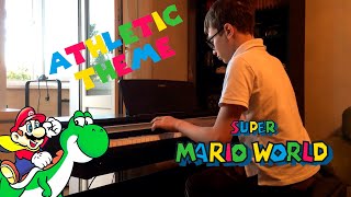 SUPER MARIO WORLD - ATHLETIC THEME ON PIANO🎹