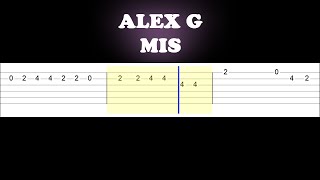 Alex G - Mis (Easy Guitar Tabs Tutorial)