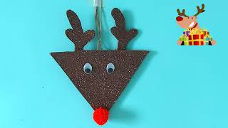 how to make reindeer craft easy to make reindeer craft for Christmas DIY Christmas @craftswalker858