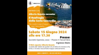 Conferenza sulla Costa Concordia - Lesa 15/6/24