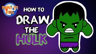 Drawing for kids - How to Draw The Hulk - Art for kids