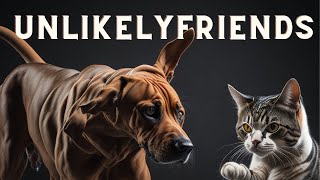 Unlikely Friends: Cat vs. Dog