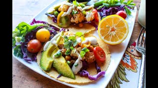 Easy Cauliflower Chickpea Tacos