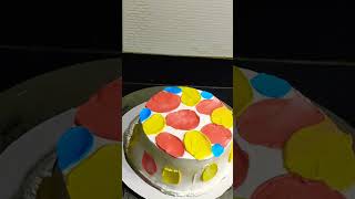 Colour full cake design #birthdaycake #youtubeshorts ##shortvideo