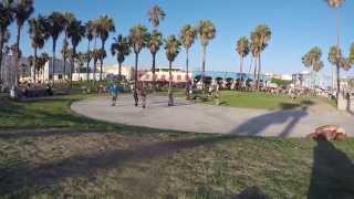 Crazy Old School Rollers Venice Beach California GOPRO - makemoneyrelax