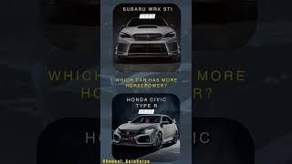 Subaru WRX STI vs Honda Civic Type R