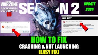 WARZONE & MODERN WARFARE 3 FIX CRASHING IN PC|Fix Warzone & Modern Warfare 3 Crashing&Not Launching