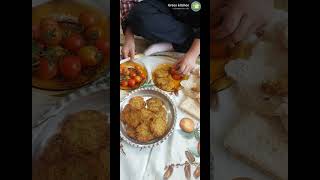 کوکوی سیب زمینی همراه با سبزی تازه: #food #asmr #cooking #recipe #nature #love