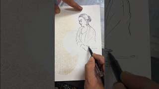 Woman drawing #womandrawing #womansketch #artshorts #shortsfeed