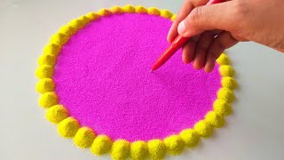 Ganpati Rangoli With Pen | गणेश चतुर्थी रंगोली | Ganesh Chaturthi Rangoli | Diwali/Navratri Rangoli