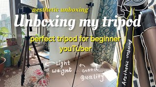 aesthetic Unboxing of my tripod | Best tripod for youtuber | the best selling Tripod on amazon