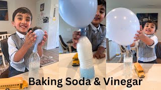 Balloon Experiment with Baking Soda and Vinegar with Mommy&Baby | Cool & Fun Science for Kids |