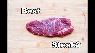 How to Fry a Steak perfectly in a Carbon Steel Wok- New York Strip Sirloin Steak