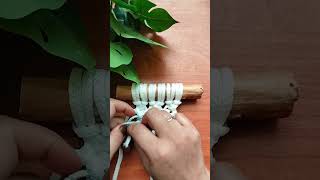 طريقه توصيل الخيط فى المكرميه أو اضافه لون مختلف #macrame #مكرميه #مصر #diy #design #home