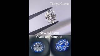 Tianyu New Arrival Oval heart and arrow Lab Diamond