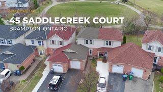 45 Saddlecreek Court, Brampton | Cinematic Real Estate Video Tour | SkySight.ca