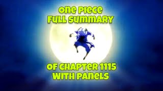 One piece full summary of chapter 1115 with panels|English#onepiece #chapter1115