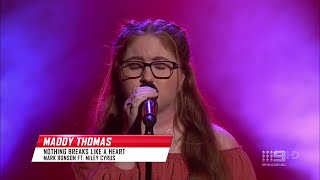 Maddy Thomas - Nothing Breaks Like a Heart | The Voice Australia 9 (2020) | Blind Auditions