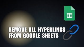 👍 MINUTE: How to remove all hyperlinks from google sheets and keep text only | How To