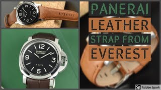 Leather Panerai Luminor 44 Strap NEW from Everest!