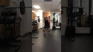 Mid Hang Squat Clean and Push Jerk