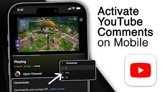 How To Activate Comments On YouTube Mobile! [2024]