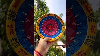 মাটির সরায় আল্পনা ✨|| sora painting #minivlog #shorts #viral #art #design #sora #youtubeshorts