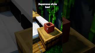 minecraft: a japanese bamboo bed in minecraft!!!😱😱#minecraft #shorts