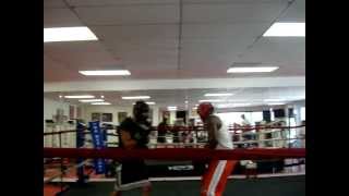 Romanian pro fighter Ronald Gavril sparring in Las Vegas, June 2012!