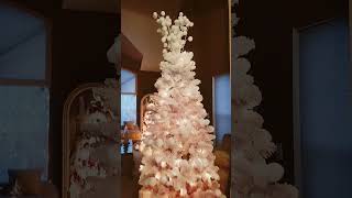 Pink Snowball Xmas tree#christmas #merrychristmas #xmas #holiday  #xmasdecor #pinkxmastree