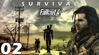 Fallout 4 Live Let's Play Pt 2. Survival Mode Difficulty