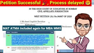 MBA MMS CET Admissions STOPS | ATMA MAT XAT included in process | Petition filed by students