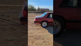 Sure it leaks more oil than most cars, but it looks pretty. Well... Kinda. #foxbody #mustang