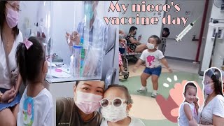 Vlogging my niece's vaccine day | My super cute and adorable niece ❤️❤️❤️ @ara.g tv