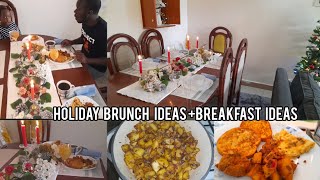 HOLIDAY BRUNCH IDEAS::BREAKFAST IDEAS+COOK WITH ME+HOW TO MAKE GARLIC WEDGES RECIPE+VLOGMAS DAY 20