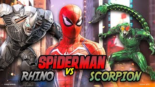 How to beat Rhino & Scorpion in Spiderman Remastered PC