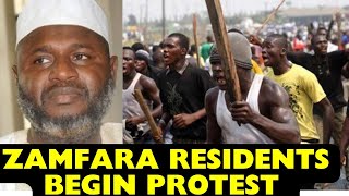 Zamfara Residents Begin Protest. Attack And Stone Their Senator In Zamfara State