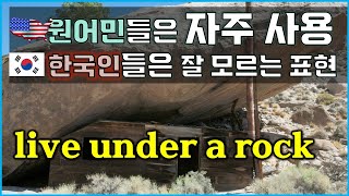 원어민들은 많이 사용하지만, 한국인은 잘 모르는 live under a rock 표현