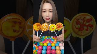 Mukbang ASMR 🎉🍭🌈🍫🧪🍹🍺 #asmr #mubangeating #asmrcandy #candy