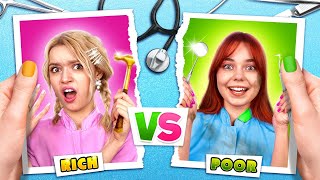 Rich Doctor vs Poor Doctor! We Became Doctors in Hospital