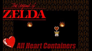 The Legend of Zelda (NES) - All Heart Containers