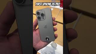 FIRST IPHONE 15 PRO Natural #shorts #grandsmartphone