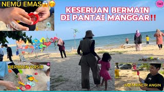 LIBURAN BERSAMA KELUARGA TOKO MURAH TENGGARONG, NEMU UBUR-UBUR, MAIN PASIR‼️#pantai #liburan